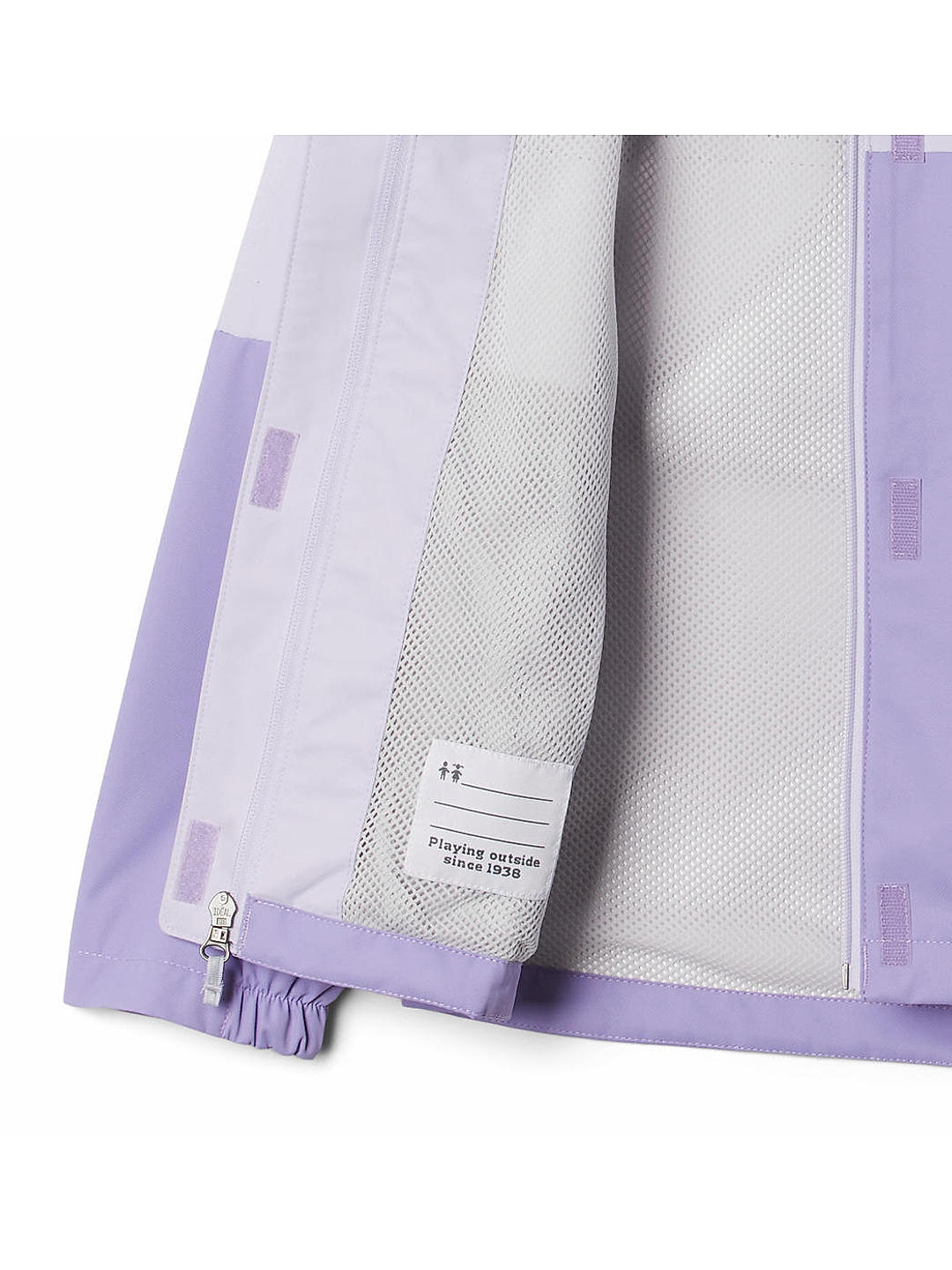 Columbia Kids Girls Purple Omni-Tech Hikebound Rain Jacket