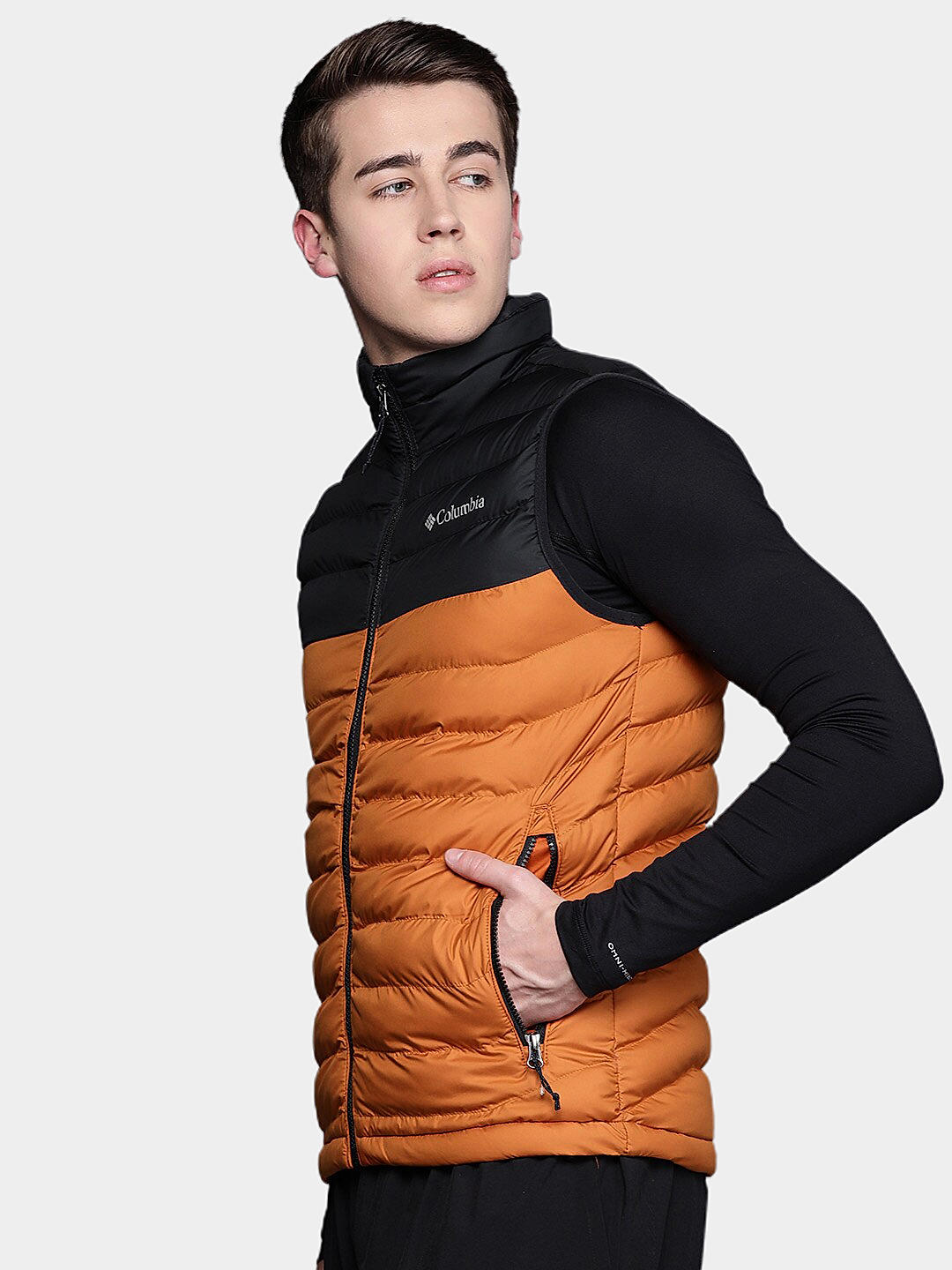 Columbia orange vest deals