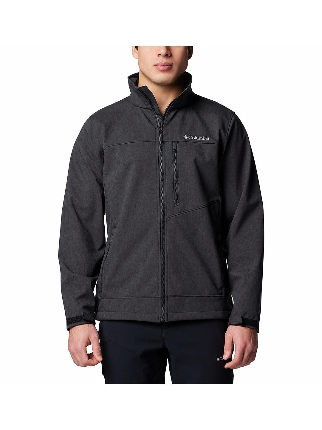 Columbia Mens Black Omnishield Cruiser Valley II Softshell Water and Wind Resistant Jacket