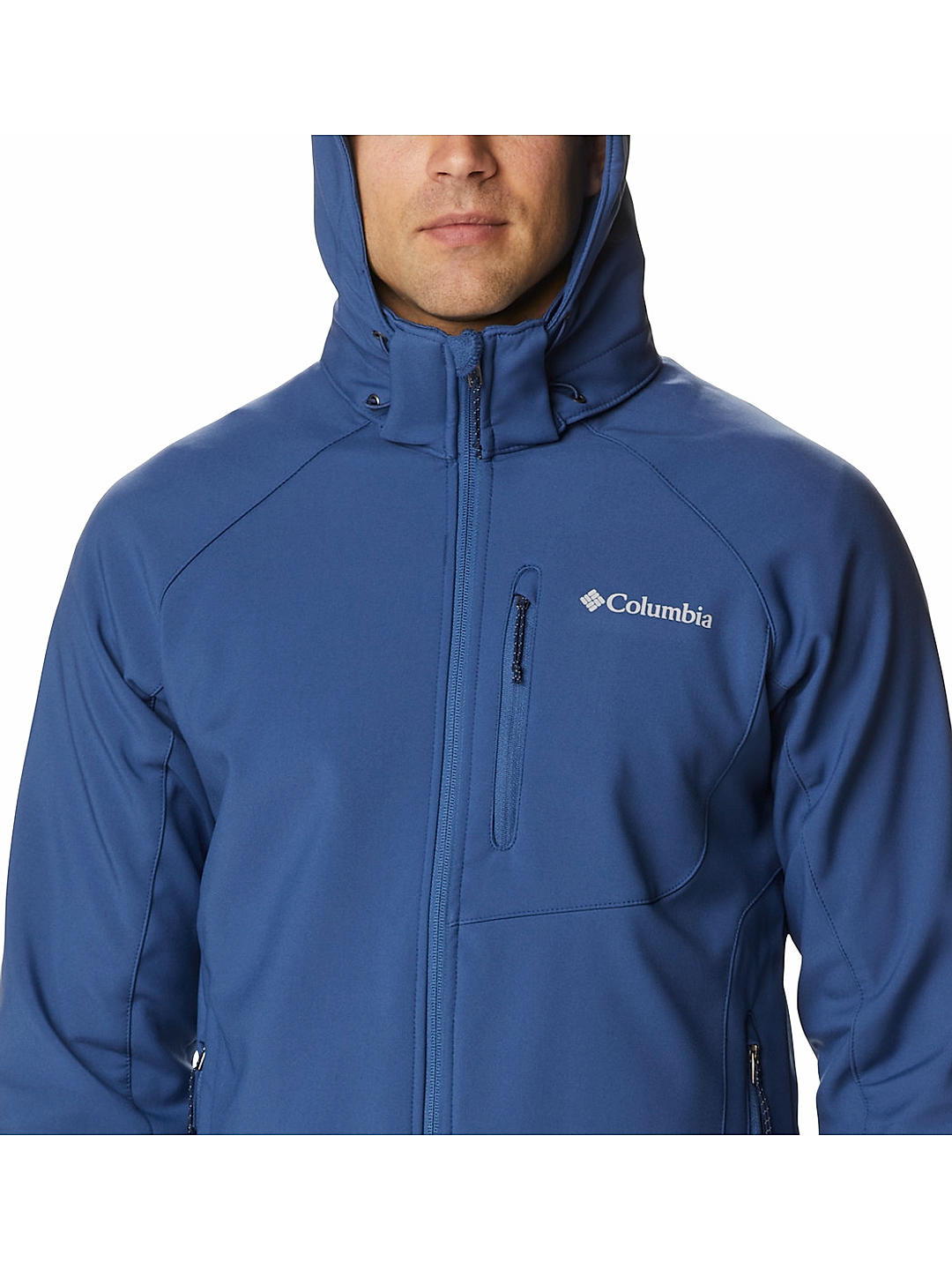 Columbia Mens Navy  Cascade Ridge II Softshell Water and Wind Resistant Jacket