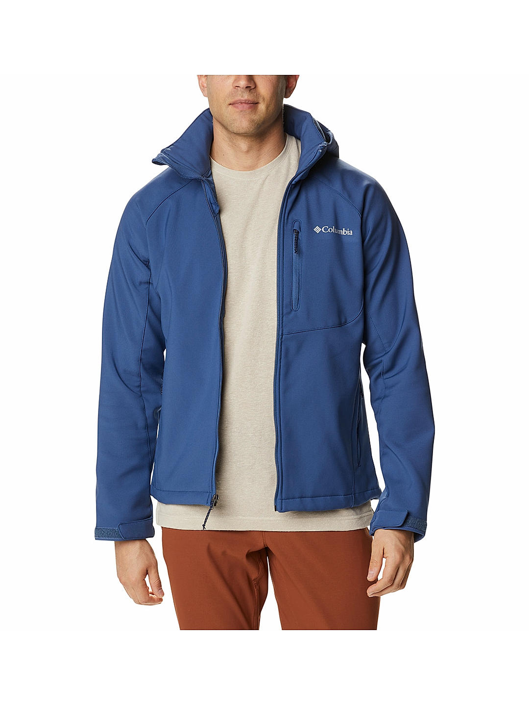 Columbia Mens Navy  Cascade Ridge II Softshell Water and Wind Resistant Jacket