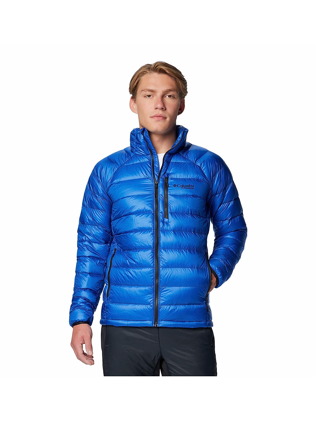 Columbia Mens Blue Arctic Crest Down Jacket