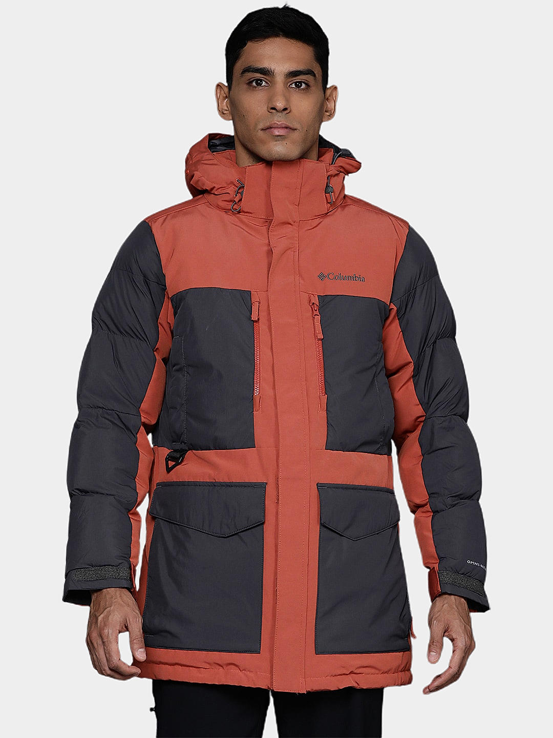 Orange parka jacket mens sale