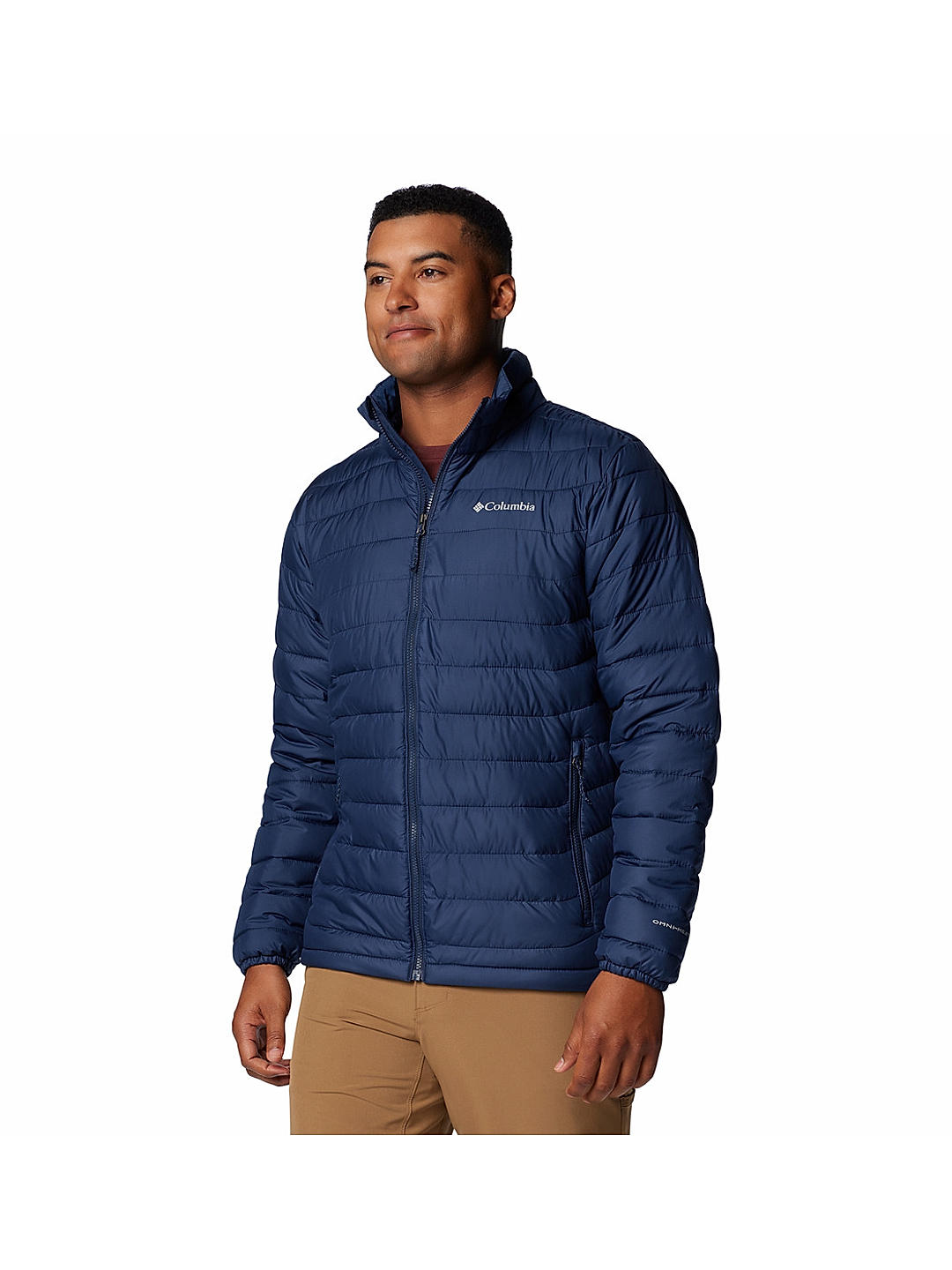 Columbia Mens Navy Omni-Heat Reflective Powder Lite II Jacket