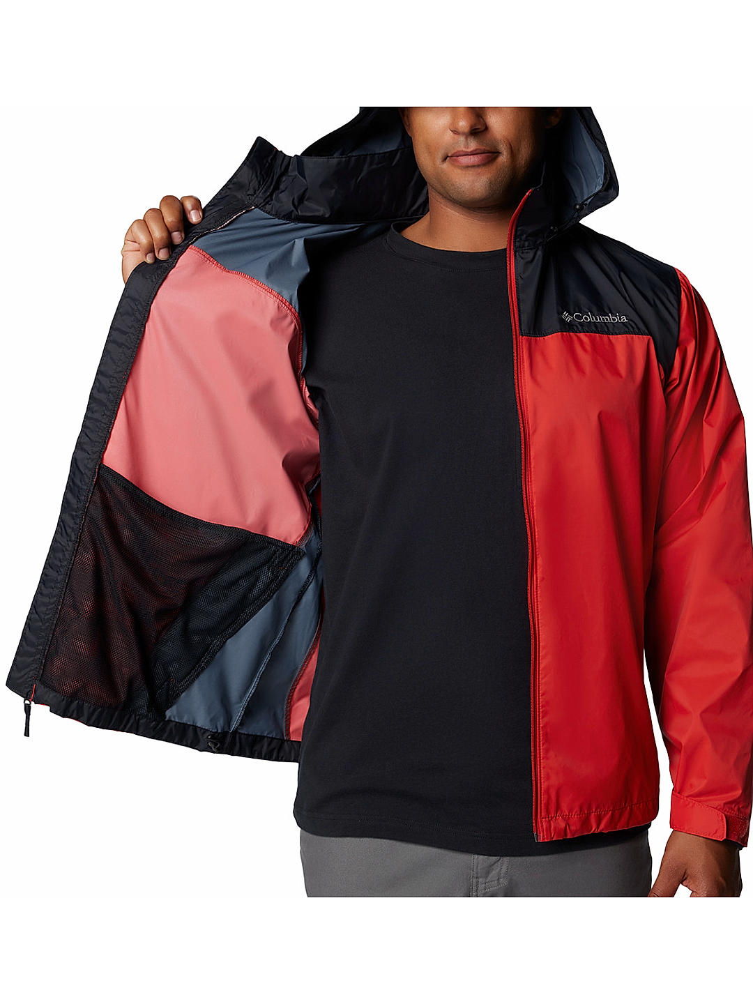 Columbia Mens Orange Glennaker Lake II Windcheater