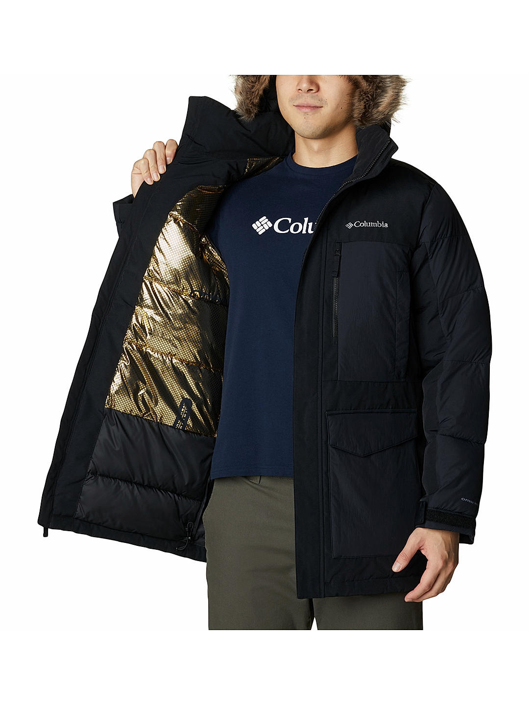 Columbia Mens Black Marquam Peak Fusion II Parka Jacket