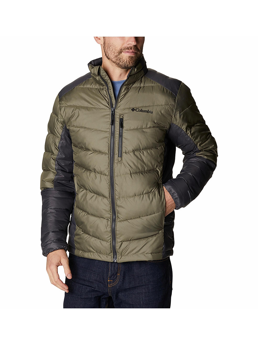 Columbia Mens Green Omni-Heat Infinity Labyrinth Loop Jacket