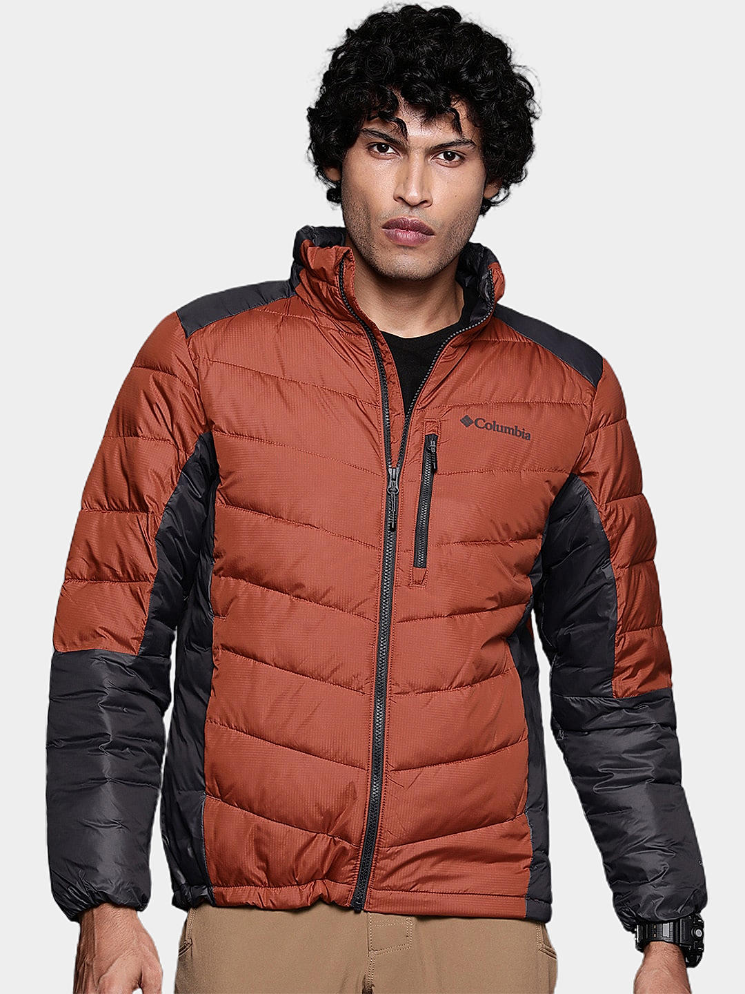 Columbia Mens Orange Omni-Heat Infinity Labyrinth Loop Jacket