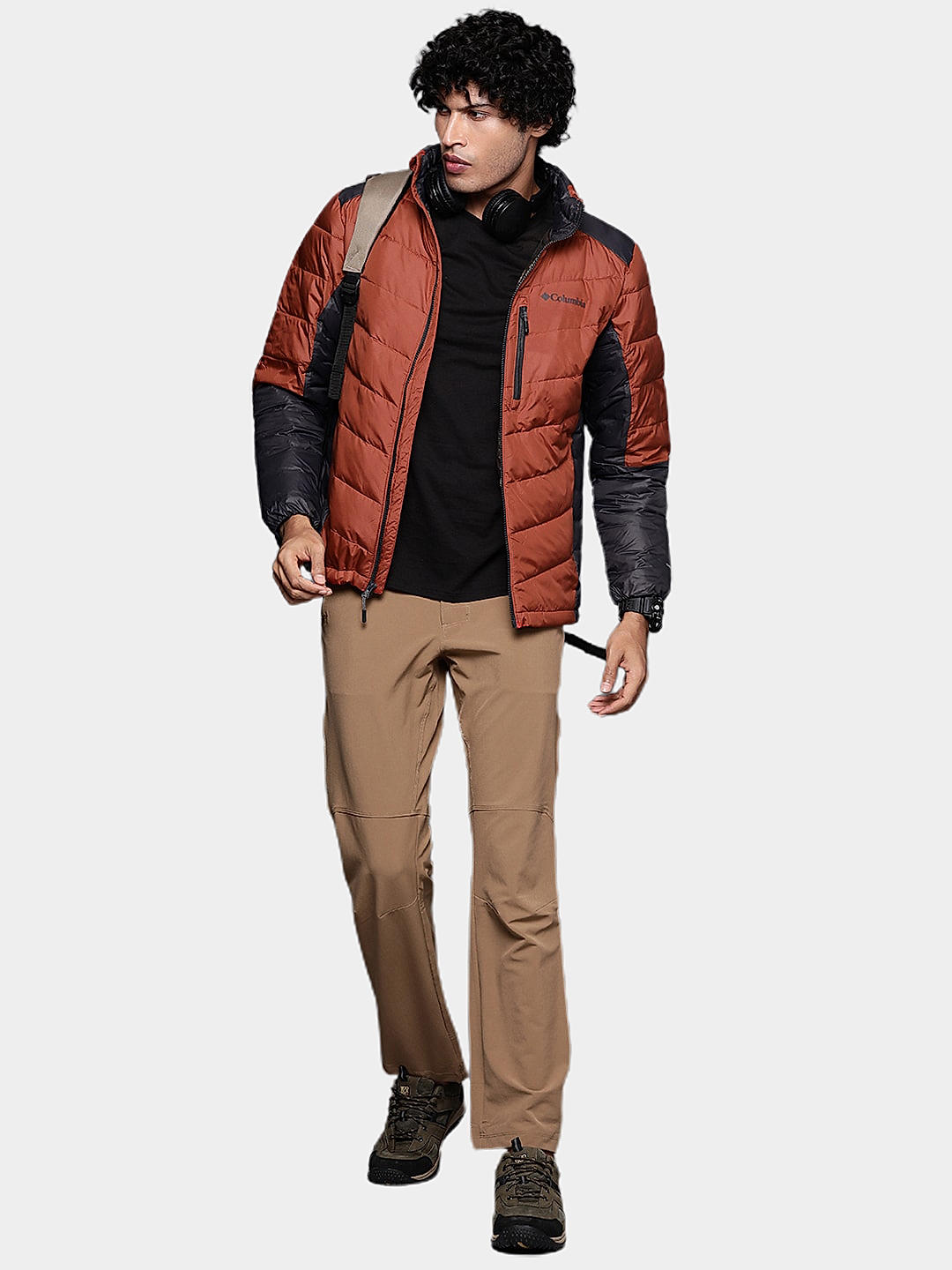 Columbia Mens Orange Omni-Heat Infinity Labyrinth Loop Jacket