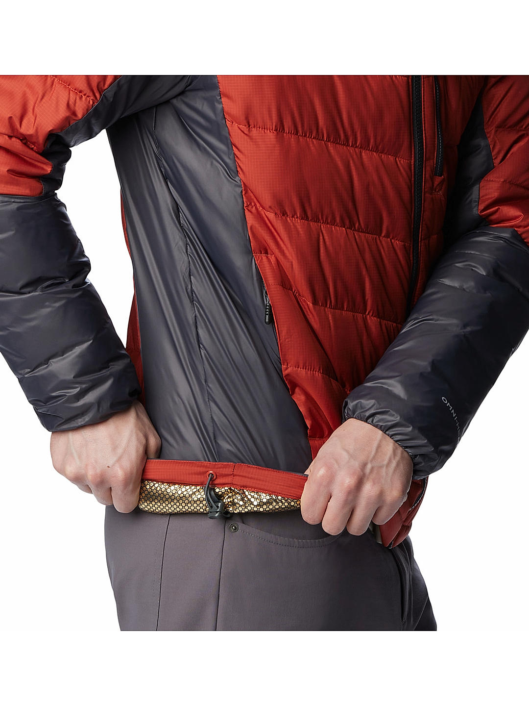 Columbia Mens Orange Omni-Heat Infinity Labyrinth Loop Jacket