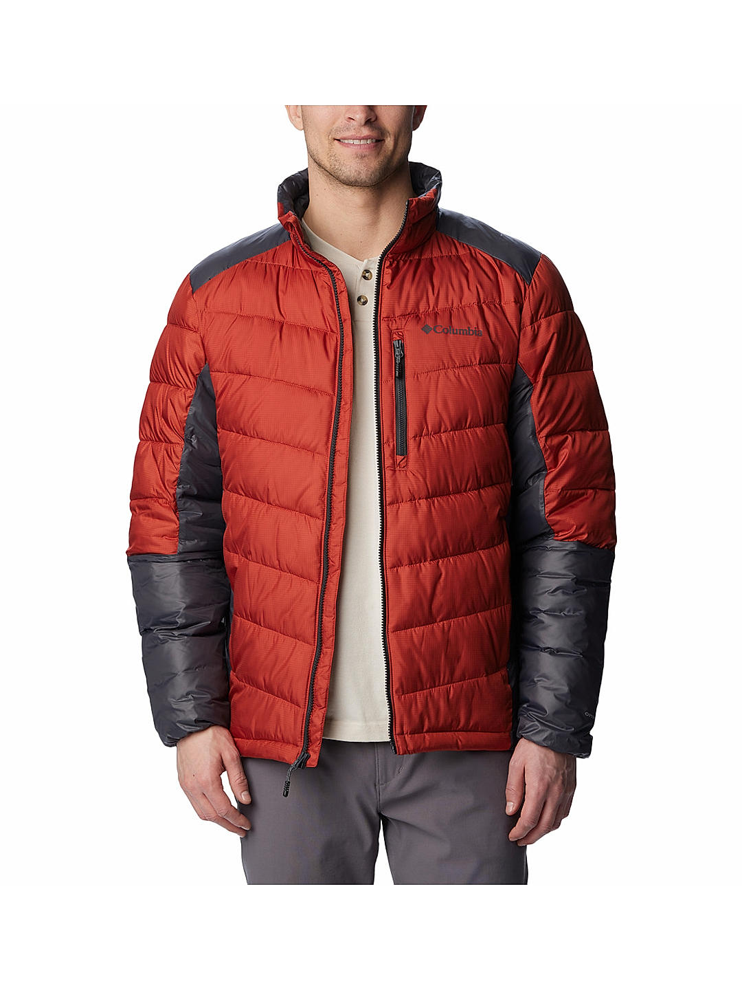 Columbia Mens Orange Omni-Heat Infinity Labyrinth Loop Jacket