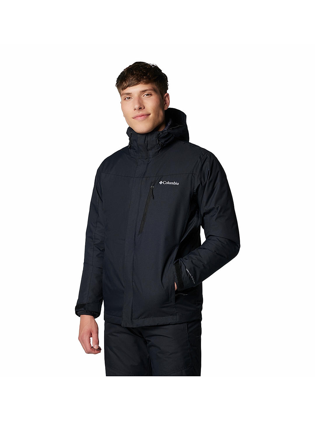 Columbia Mens Black Omni-Heat Reflective Whirlibird V Interchange Jacket