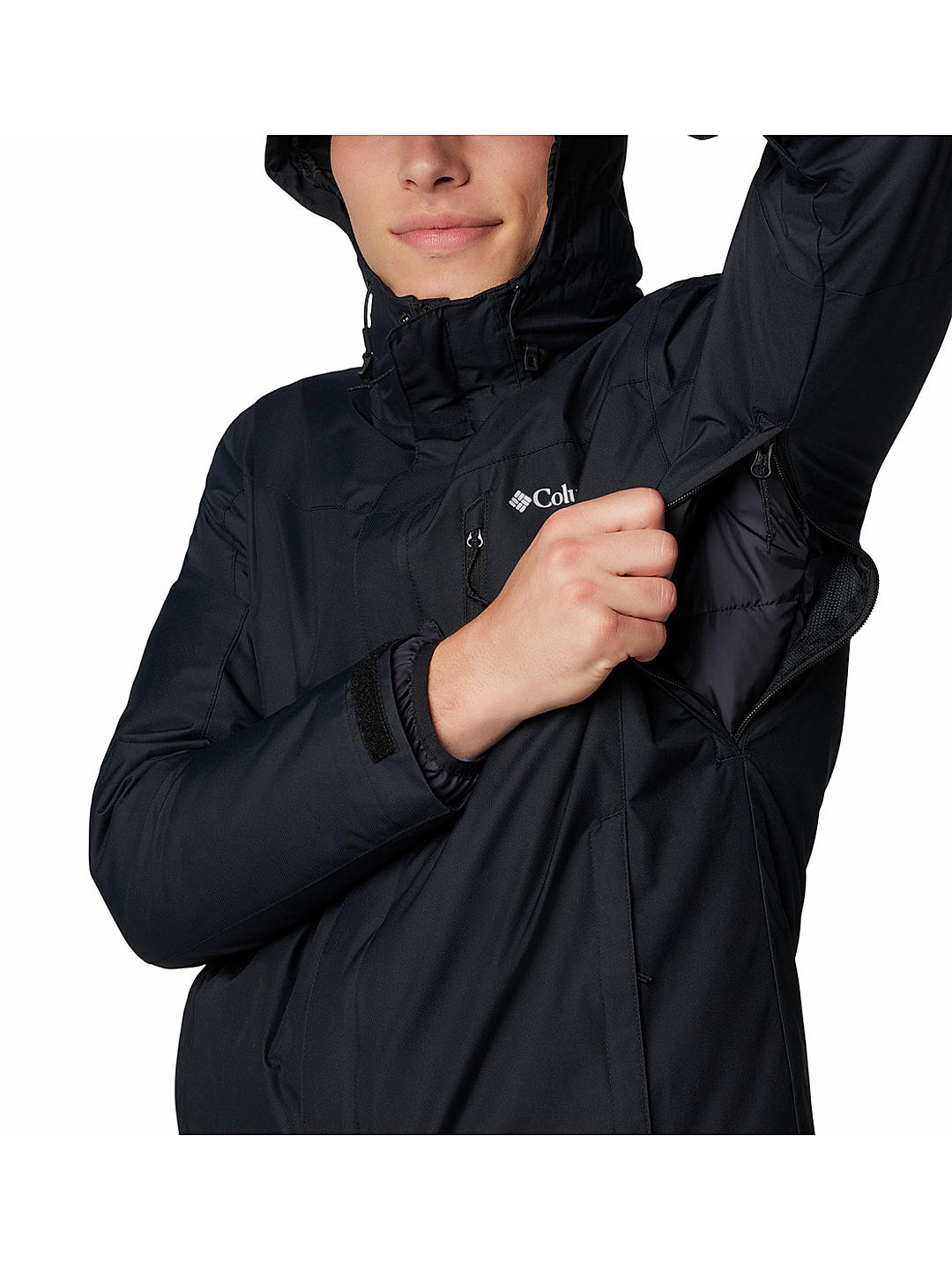 Columbia Mens Black Omni-Heat Reflective Whirlibird V Interchange Jacket