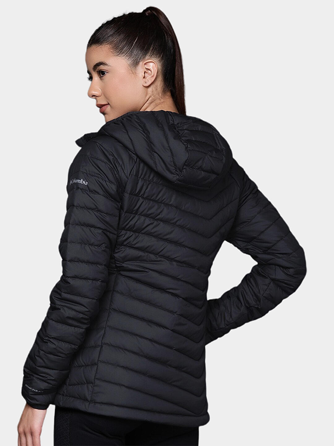 Columbia Womens Black Omni-Heat Reflective Powder Lite Jacket