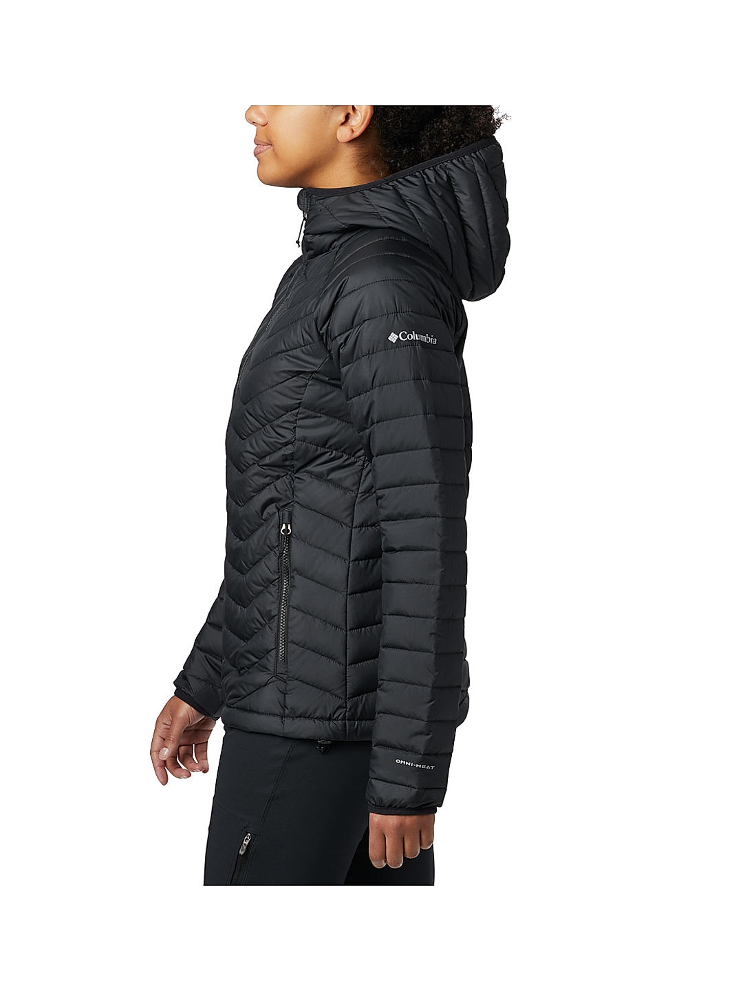 Columbia Womens Black Omni-Heat Reflective Powder Lite Jacket