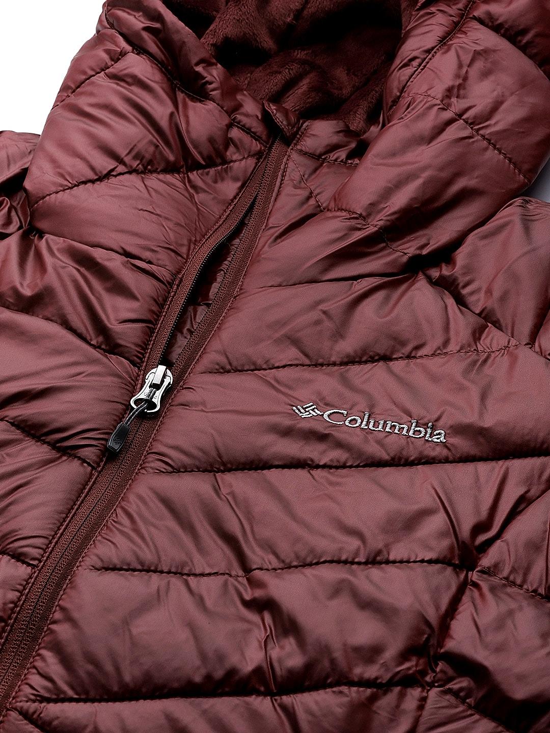Maroon columbia jacket store