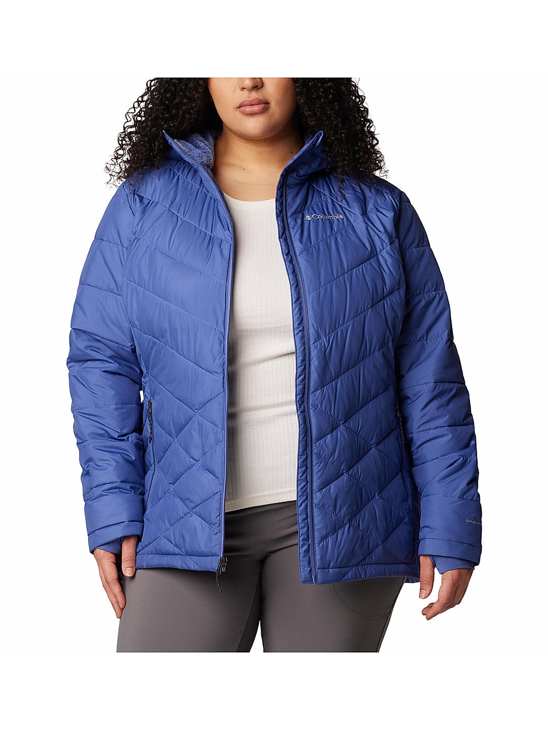 Columbia heavenly hooded jacket dark plum shop