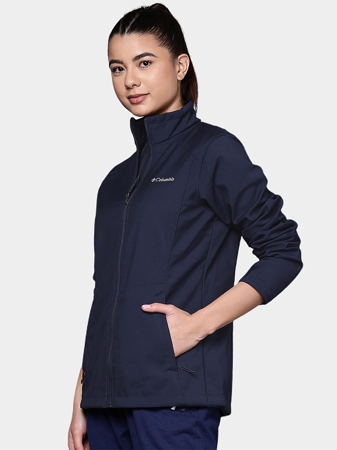 Columbia Womens Blue  Kruser Ridge II Softshell Water and Wind Resistant Jacket