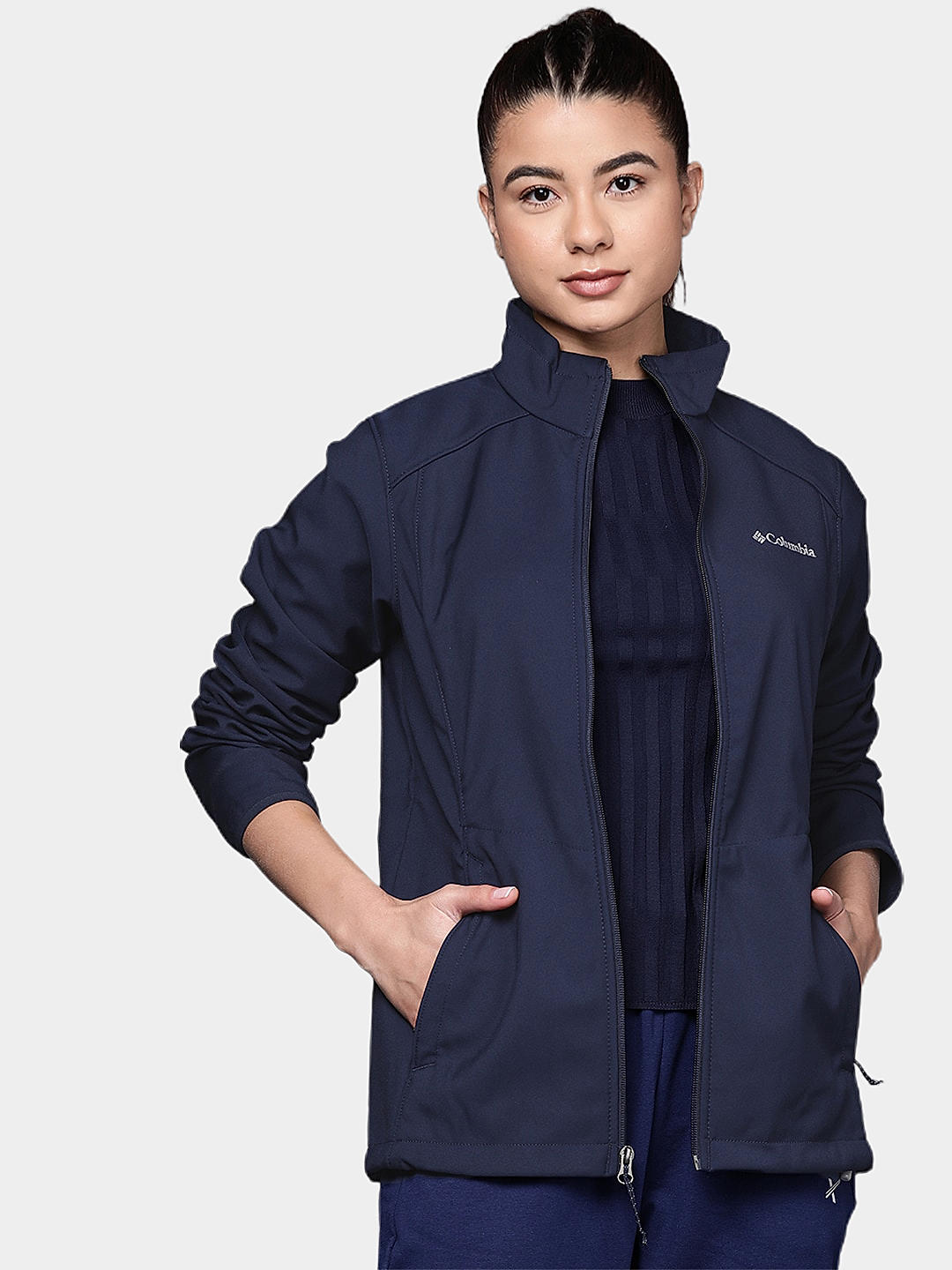 Columbia Womens Blue  Kruser Ridge II Softshell Water and Wind Resistant Jacket