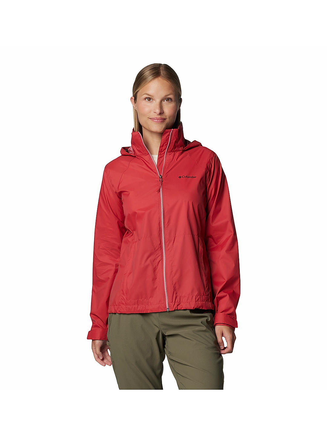 Columbia Womens Red Omni-Shield Switchback IV Water Repellent Jacket