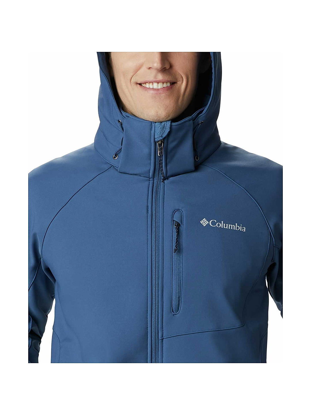 Columbia Mens Blue  Cascade Ridge II Softshell Water and Wind Resistant Jacket