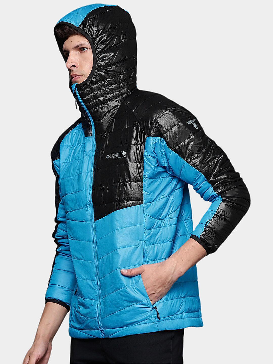 Buy Blue Platinum Peak Hooded Jacket for Men Online at Columbia Sportswear 488344