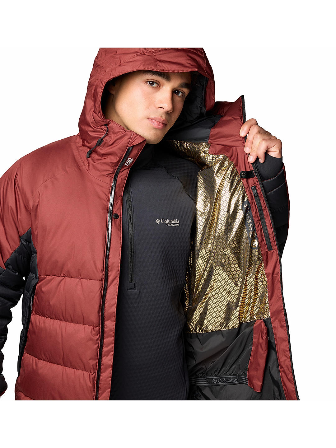 Buy Columbia Mens Red Omni Heat Infinity Roaring Fork II Down Jacket Online at Columbia Sportswear 535206