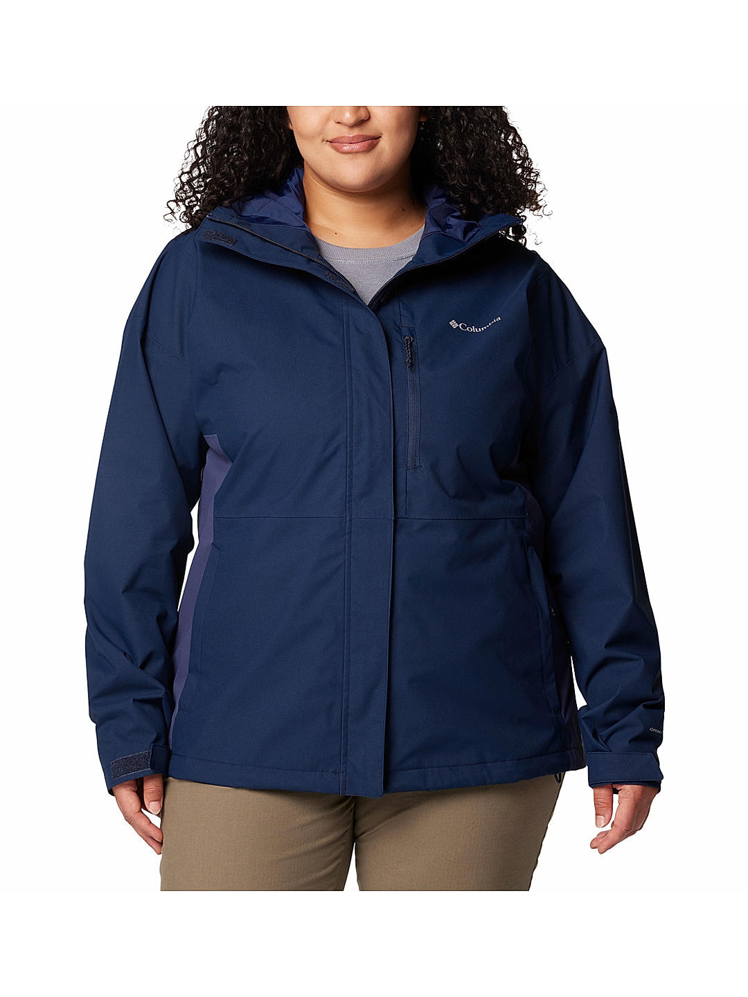 Columbia navy blue rain jacket clearance