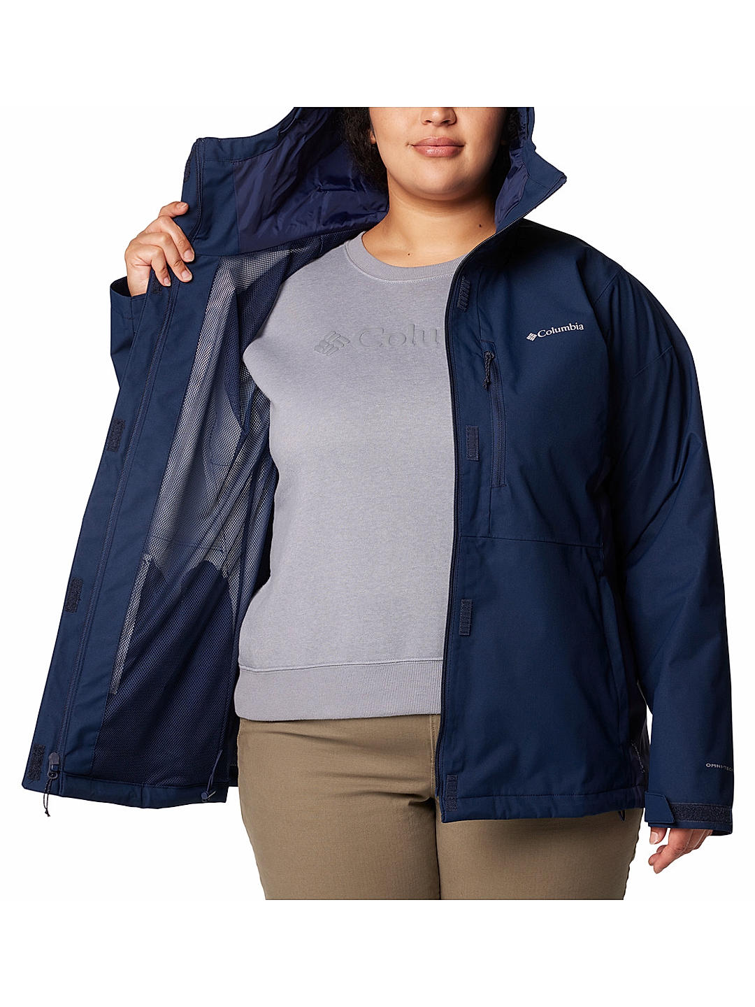 Columbia navy blue rain jacket clearance