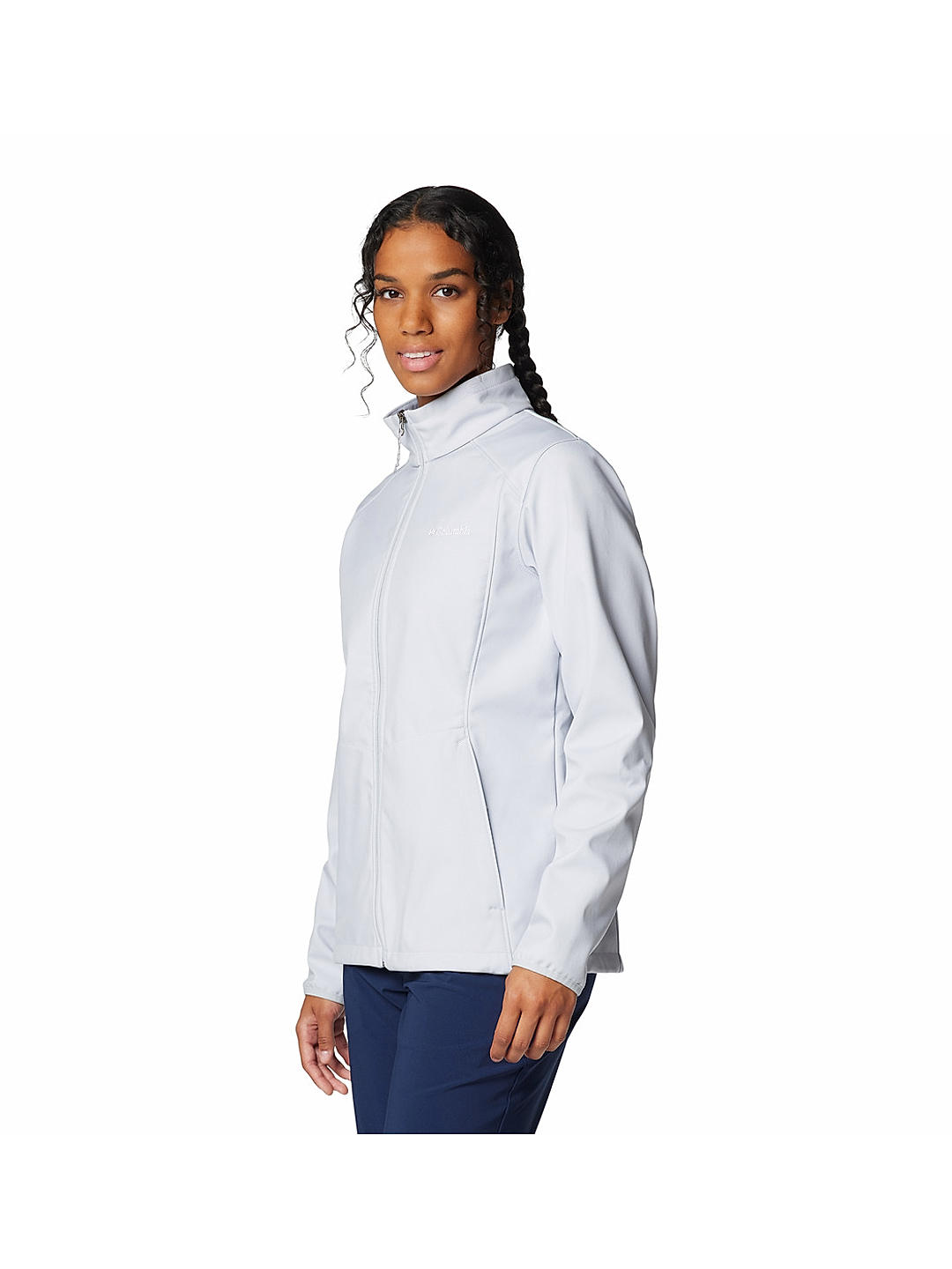 Columbia Womens Purple Omnishield Kruser Ridge III Softshell  Water and Wind Resistant Jacket