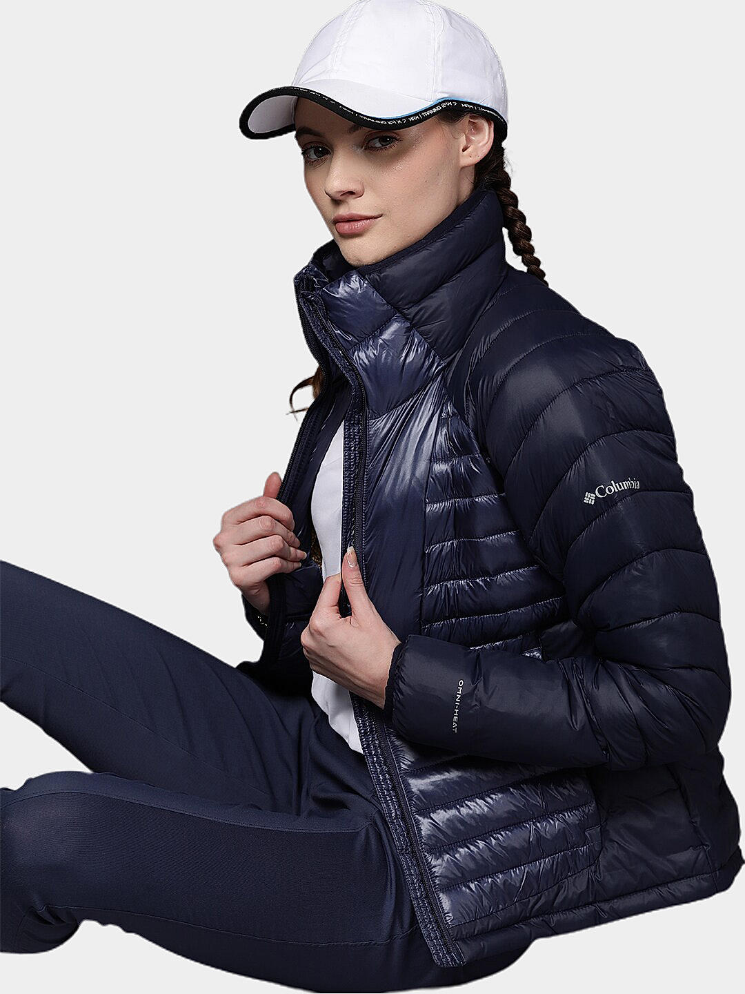 Columbia Womens Blue Omni-Heat Infinity Labyrinth Loop Jacket