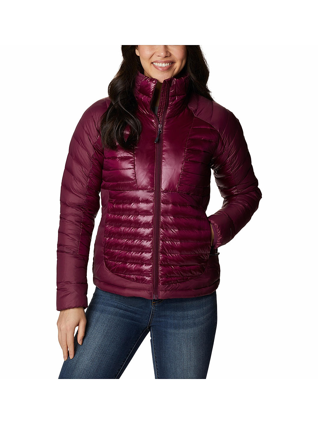 Columbia Womens Purple Omni-Heat Infinity Labyrinth Loop Jacket