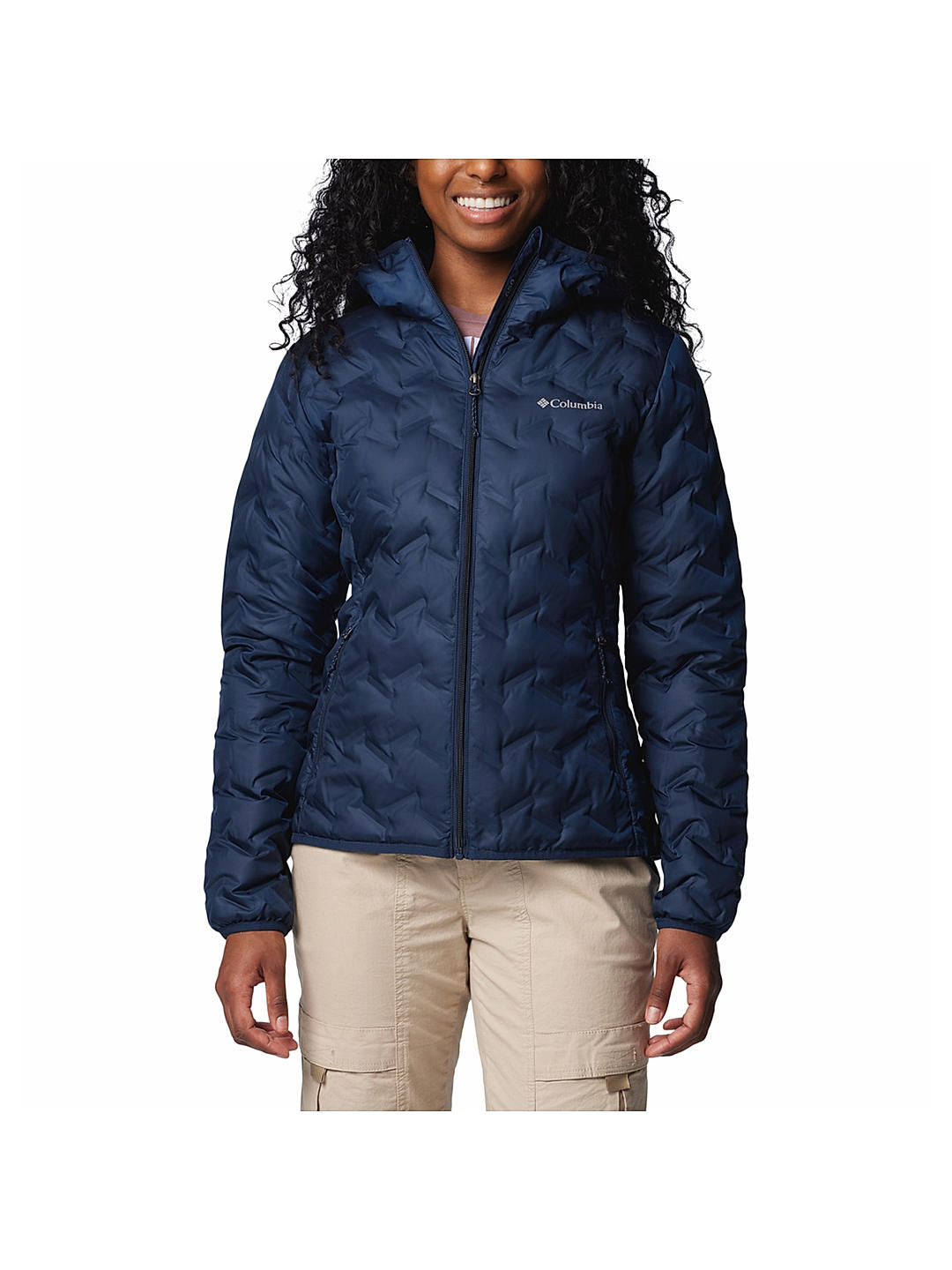 Ladies navy down jacket shop
