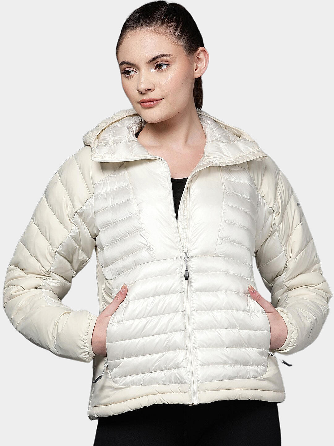 Columbia Womens White Omni-Heat Infinity Labyrinth Loop Jacket