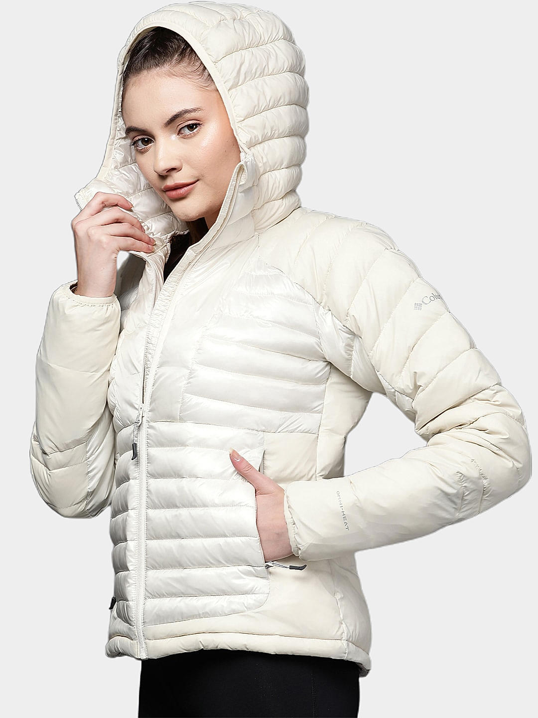 Columbia omni heat white jacket deals