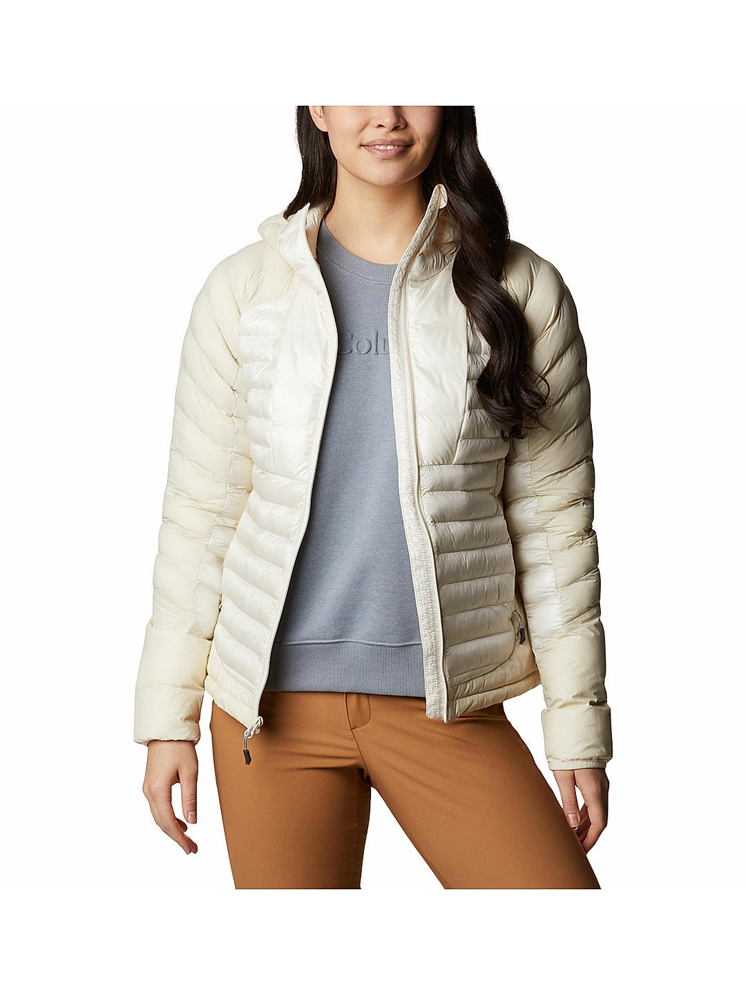Columbia Womens White Omni-Heat Infinity Labyrinth Loop Jacket