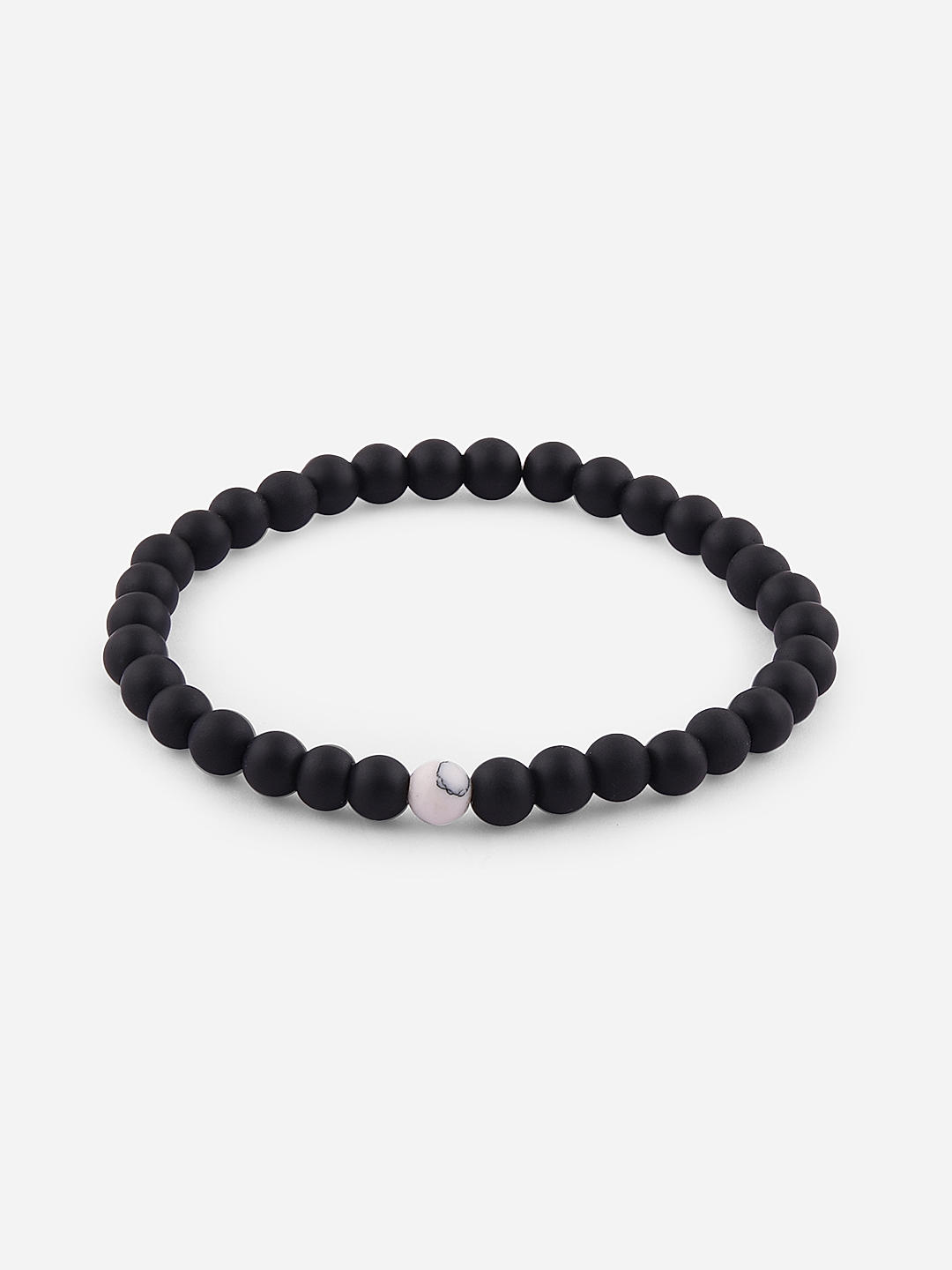 Buy Elasticated Beaded set of 3 Men Bracelet Best Price