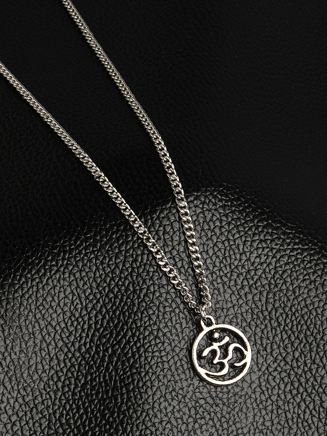 Buy Silver Plated Charm Men Necklace Best Price