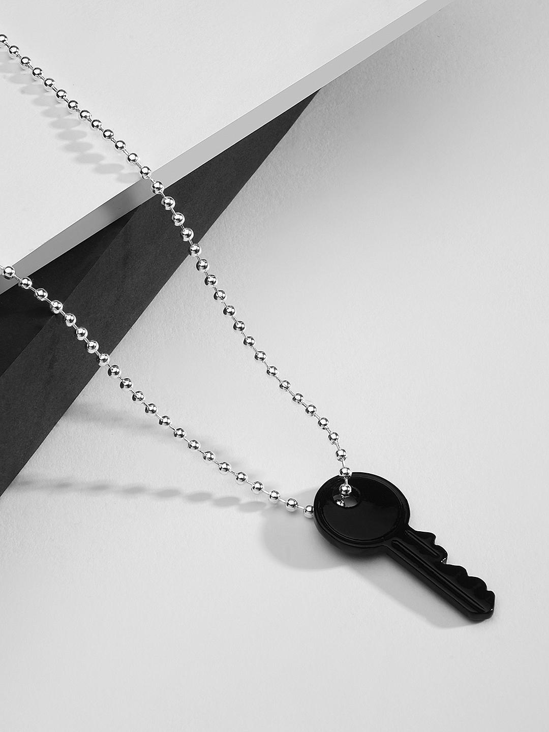 Mens key necklace charm online