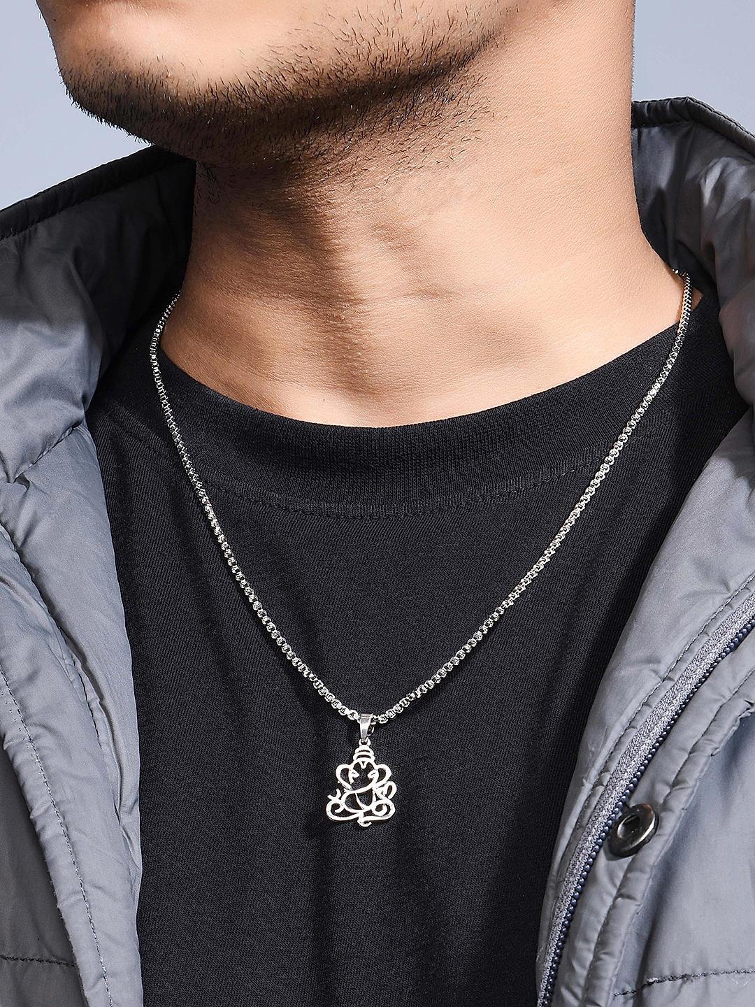 Ganpati pendant silver on sale