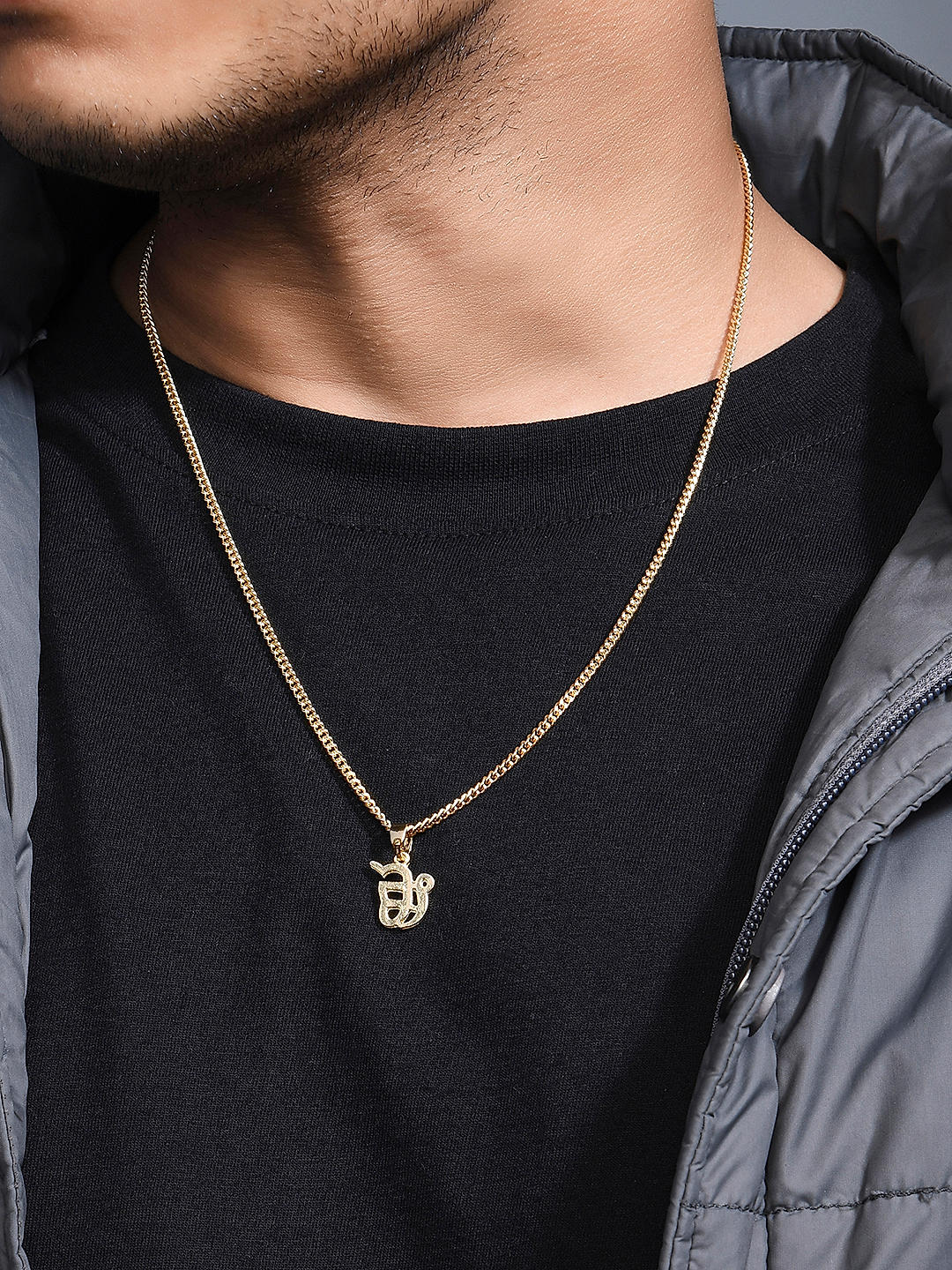 Buy Gold Plated Charm Men Necklace Best Price