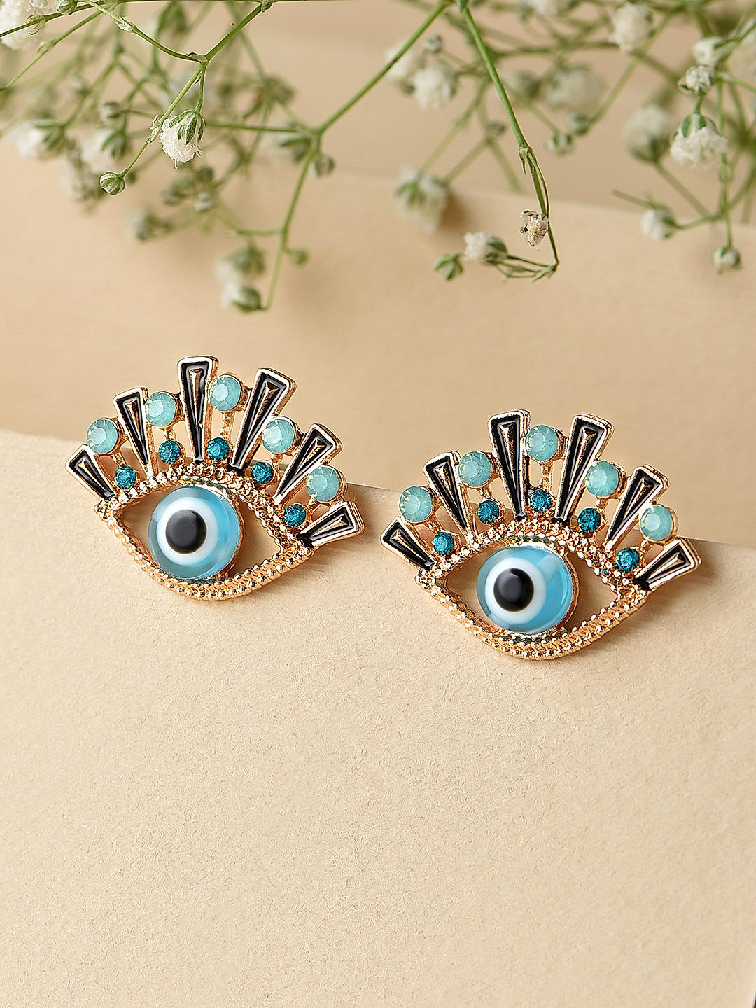 Betsey johnson evil eye earrings shop