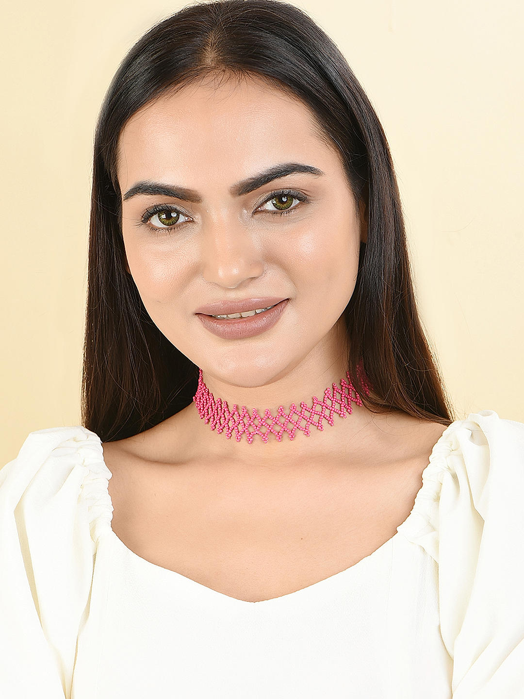 Hot pink choker store