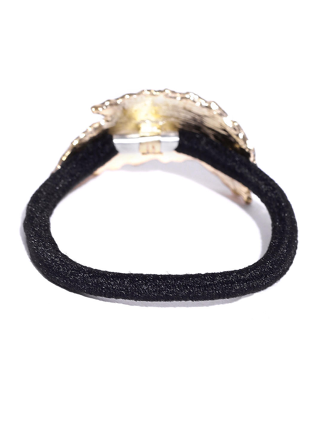 Gold Leaf design Rubber Band For Women