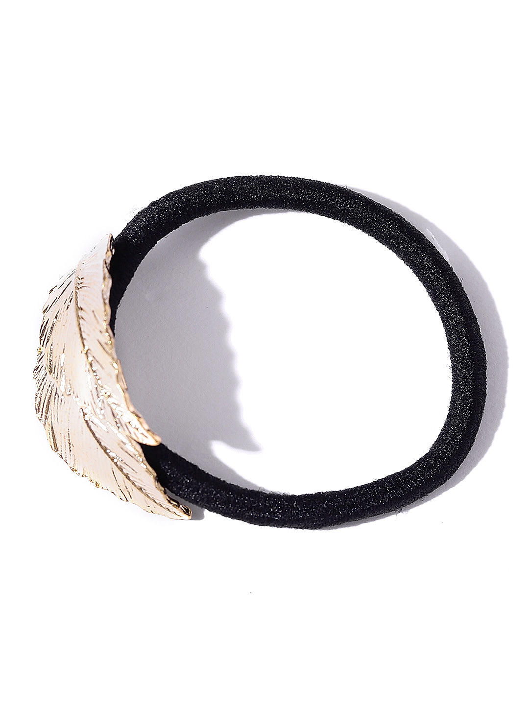 Gold Leaf design Rubber Band For Women