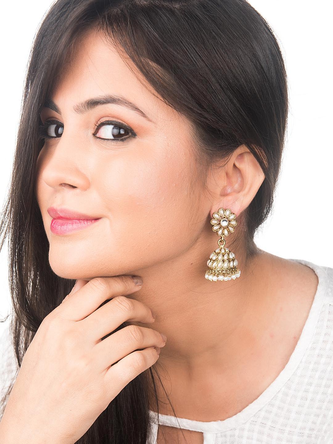 Dome shaped jhumkas hotsell