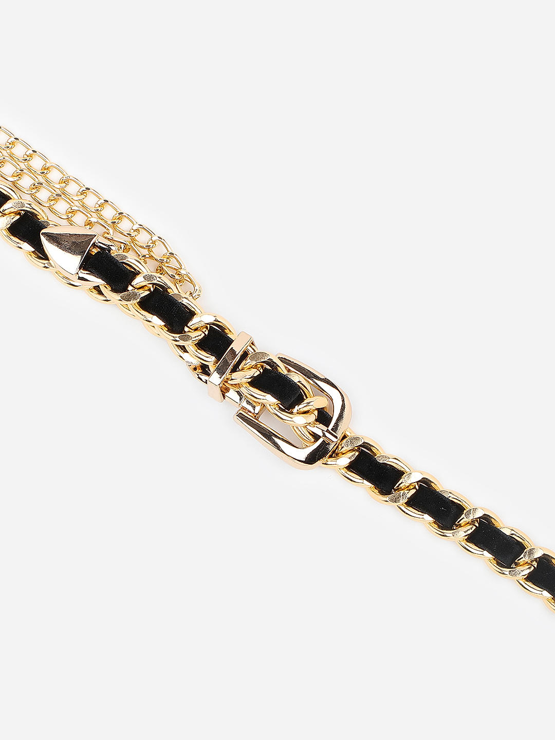 Layered gold chain belt online