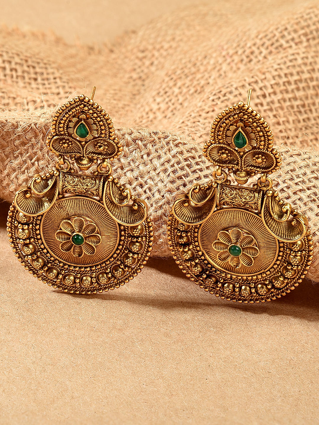 Latest antique gold earrings hotsell