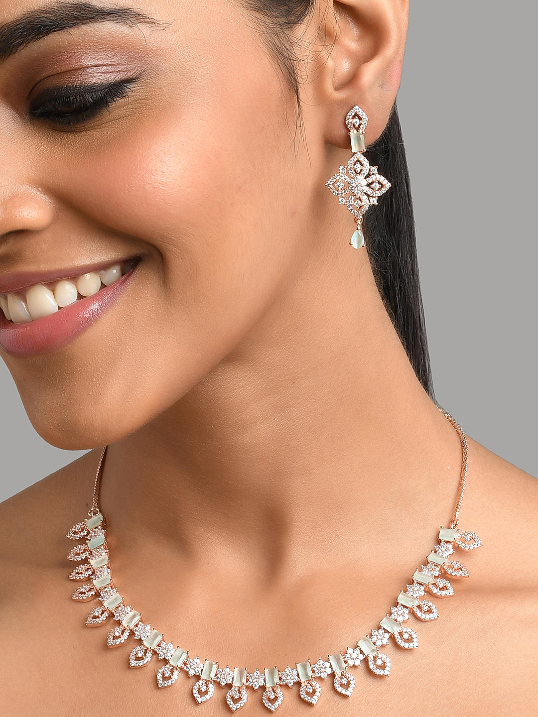Diamond jewellery set with price on sale