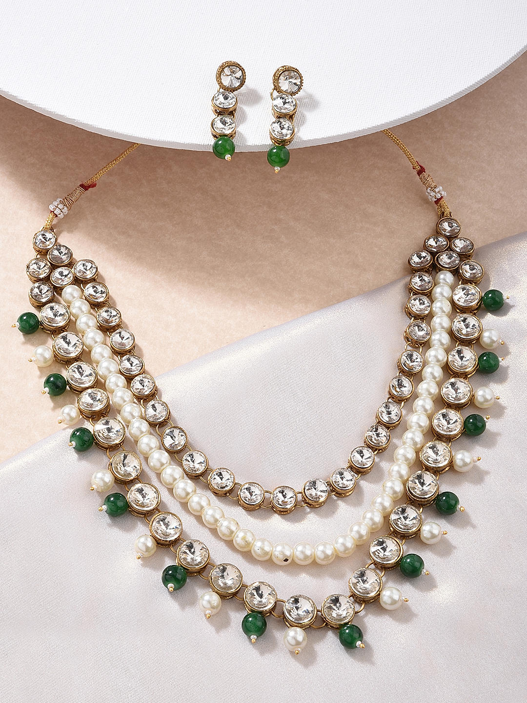 Snapdeal pearl jewellery set discount